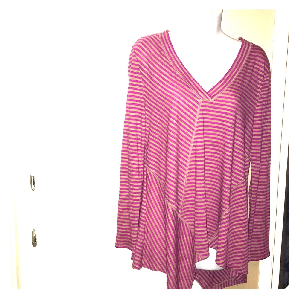 2/$30 Anthropologie postmark asymmetrical tunic s
